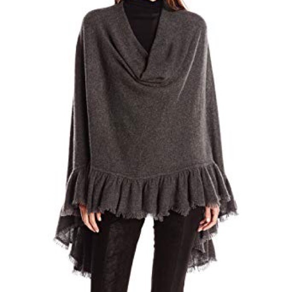 ❤️Minnie Rose Black Ruffle Ruana❤️ - Picture 2 of 4